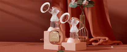 NCVI Double Electric Breast Pump – Portable, 4 Modes, 9 Levels, LED Display + 10 Breastmilk Storage Bags 🍼💖