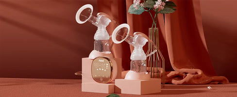 NCVI Double Electric Breast Pump – Portable, 4 Modes, 9 Levels, LED Display + 10 Breastmilk Storage Bags 🍼💖